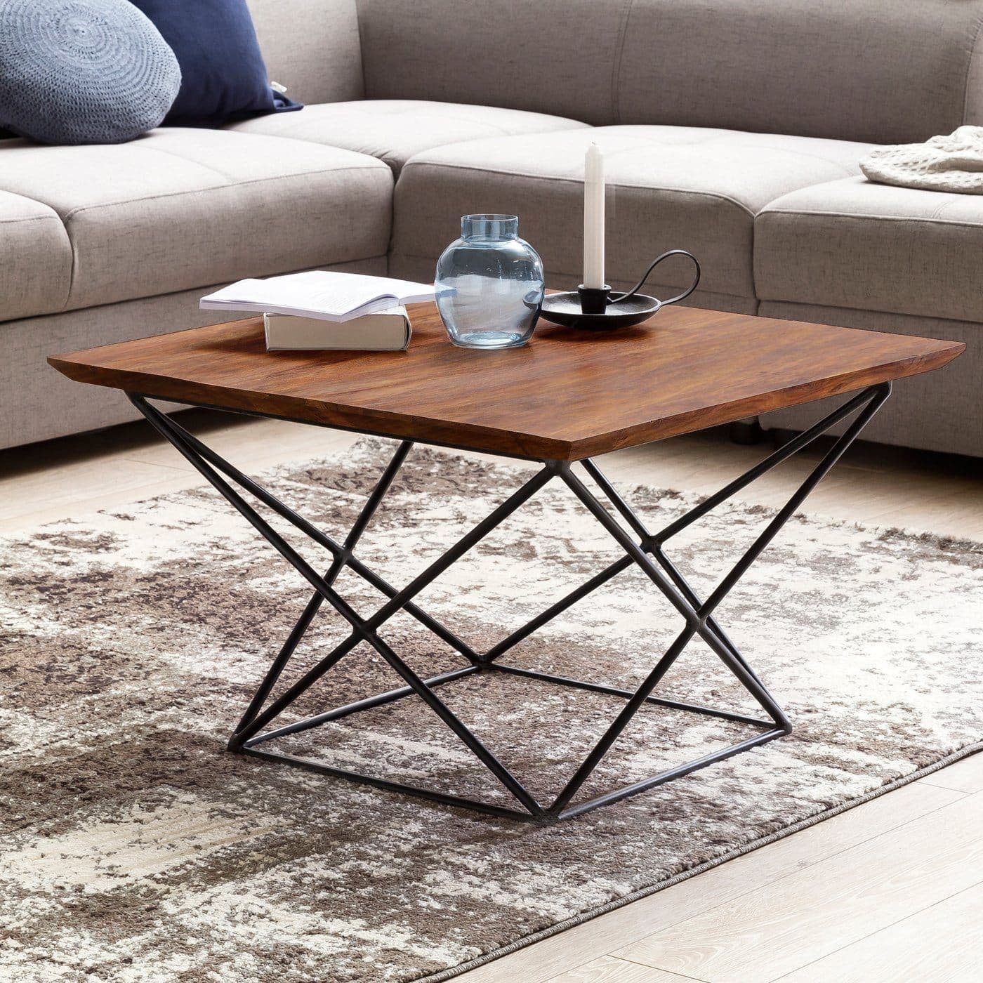 Solid Wood INDIANA OCT Coffee Table by Saraf Furniture