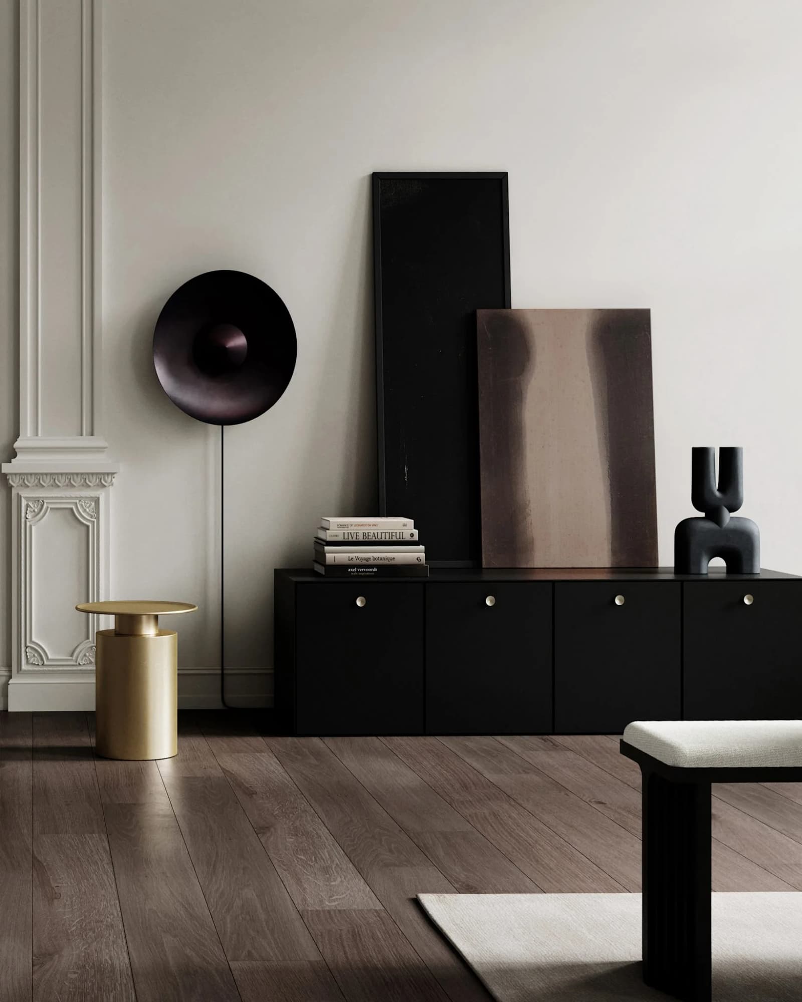 Pillar Table, Tall - Brass by 101 Copenhagen