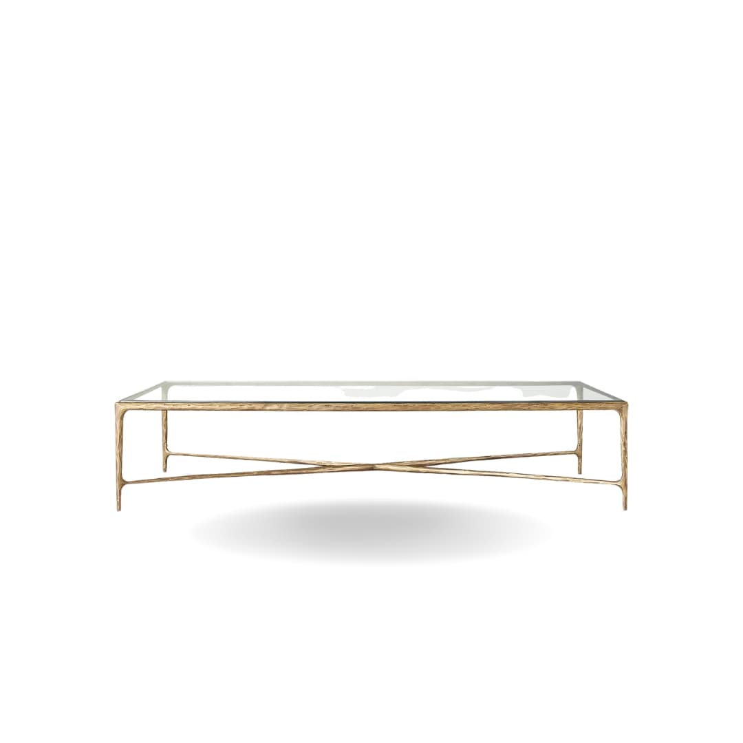 Marcus Coffee Table - Forged Brass by The Inside project