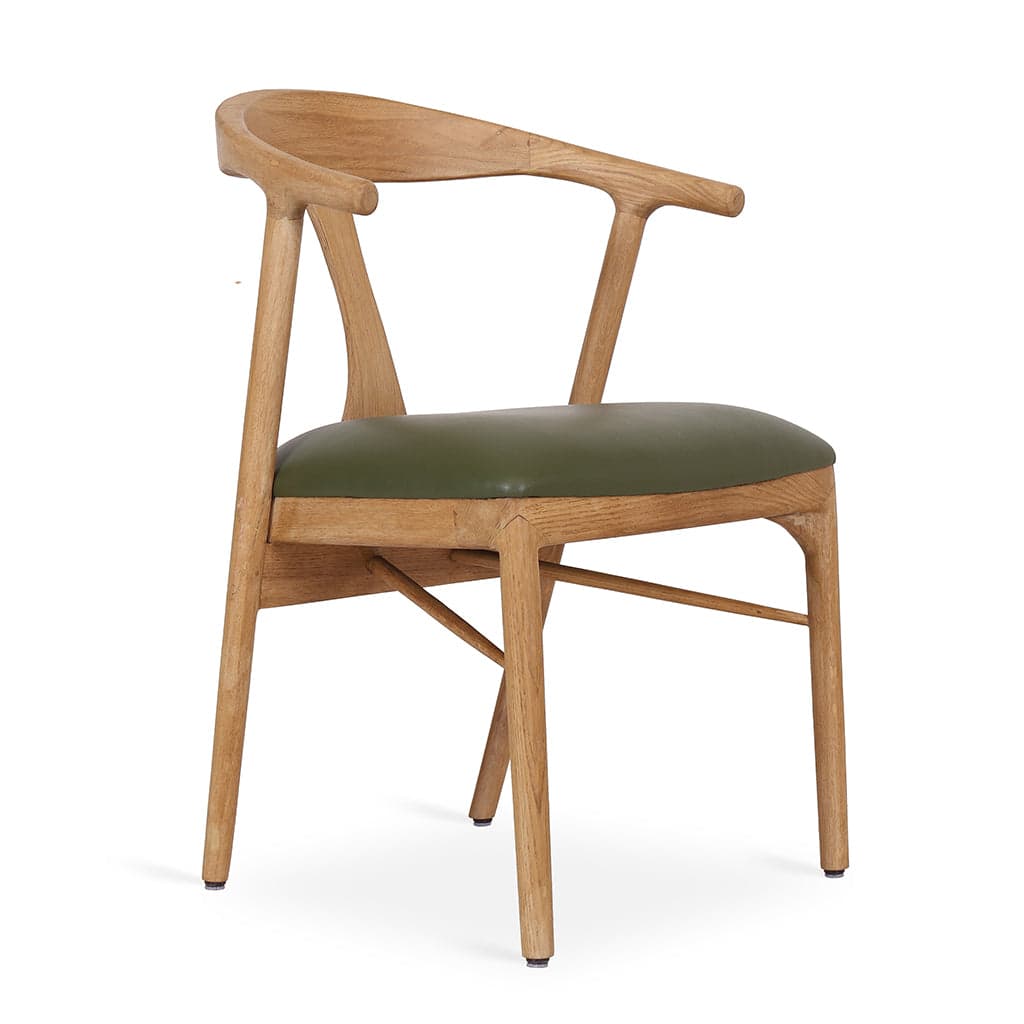 Ploot - Ash/Oak/Beech Dining Chair, Upholstered Seat 2 by Alankaram