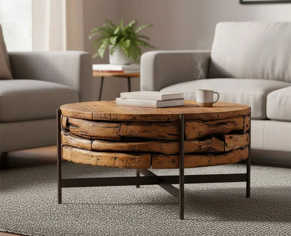 MODCUP COFFEE TABLE - (Brown) by Furniselan