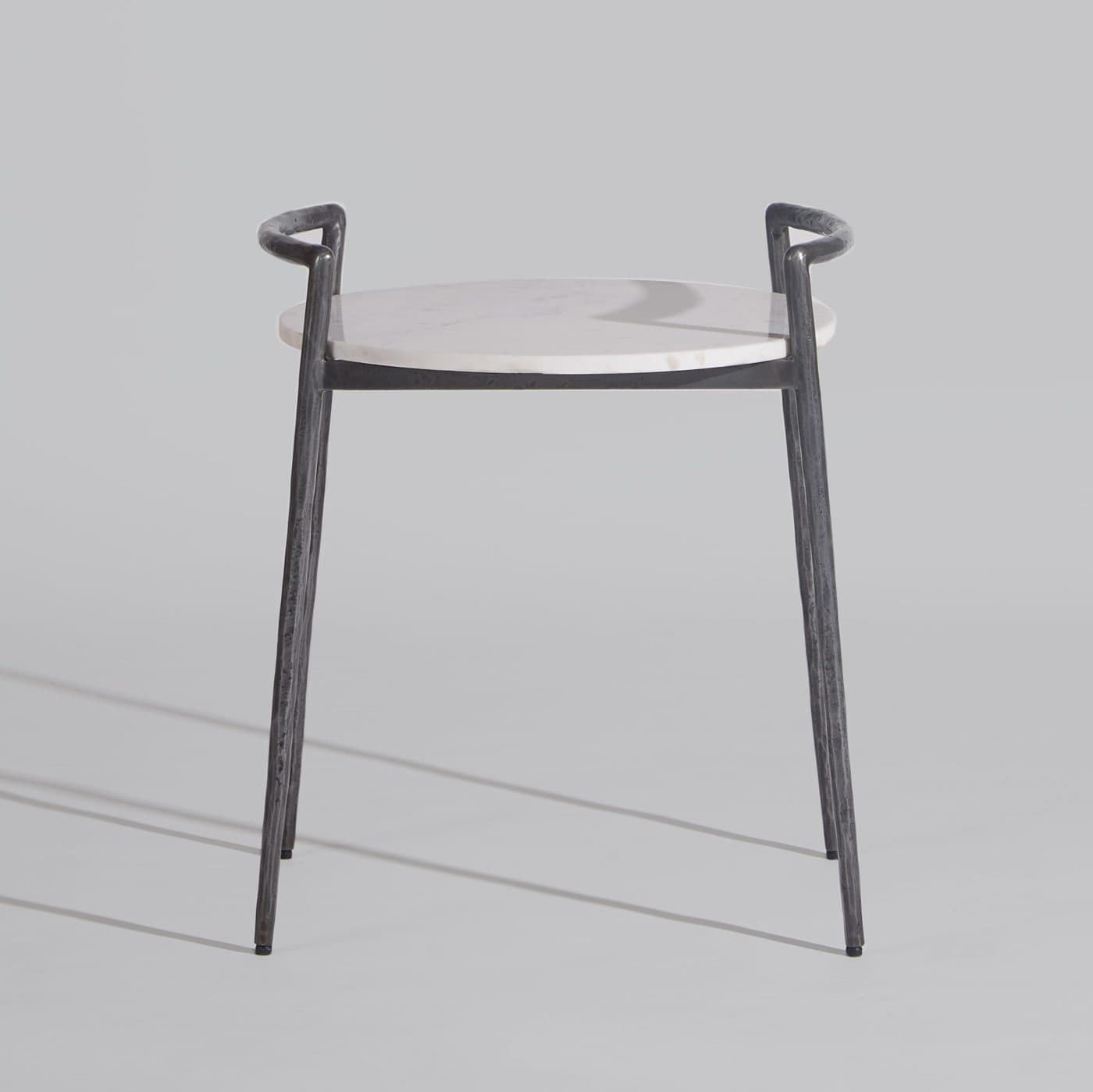 FORGED HANDLE SIDE TABLE (Clouded Charcoal) by Sage Living