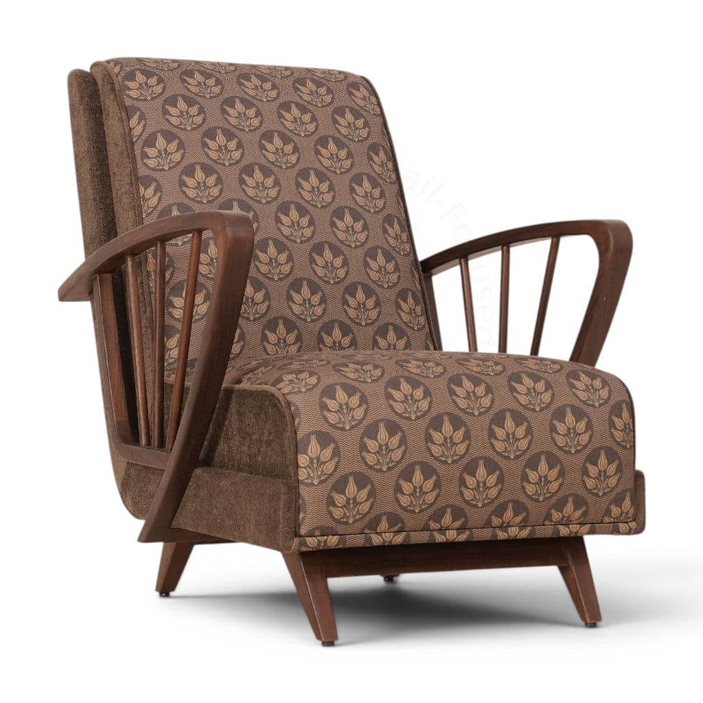 Fani - Teak Lounge Chair, Stained 2 by Alankaram