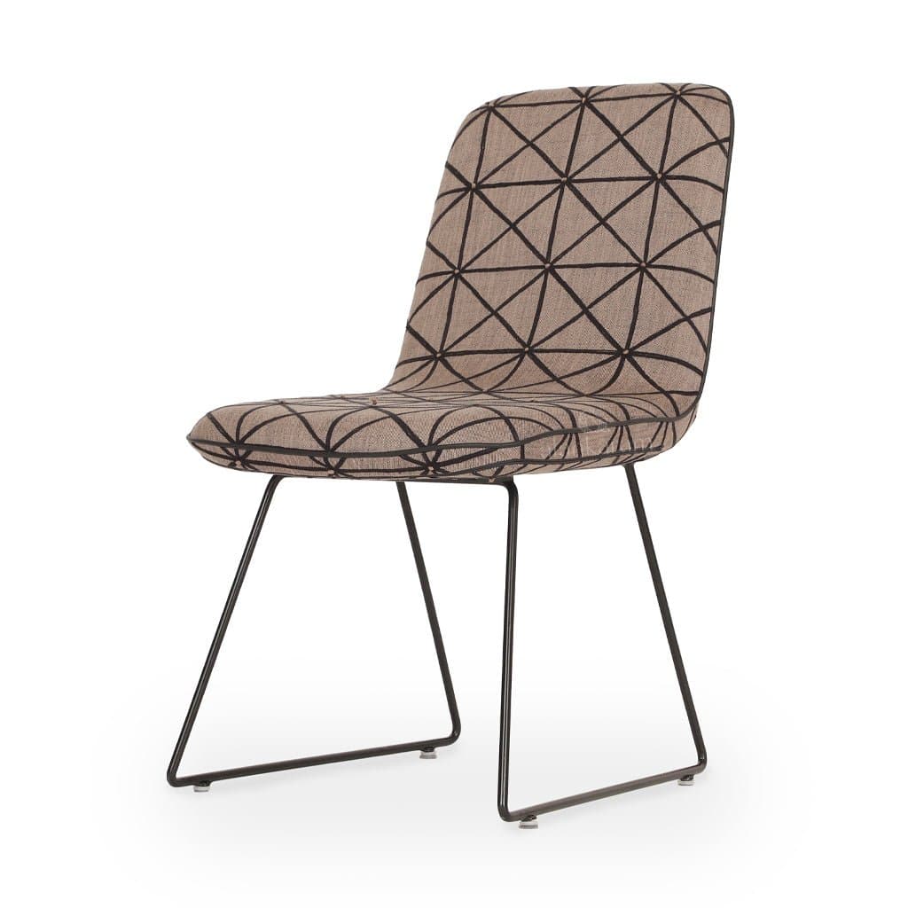 Poro - Metal Dining Chair, Full Upholstered by Alankaram