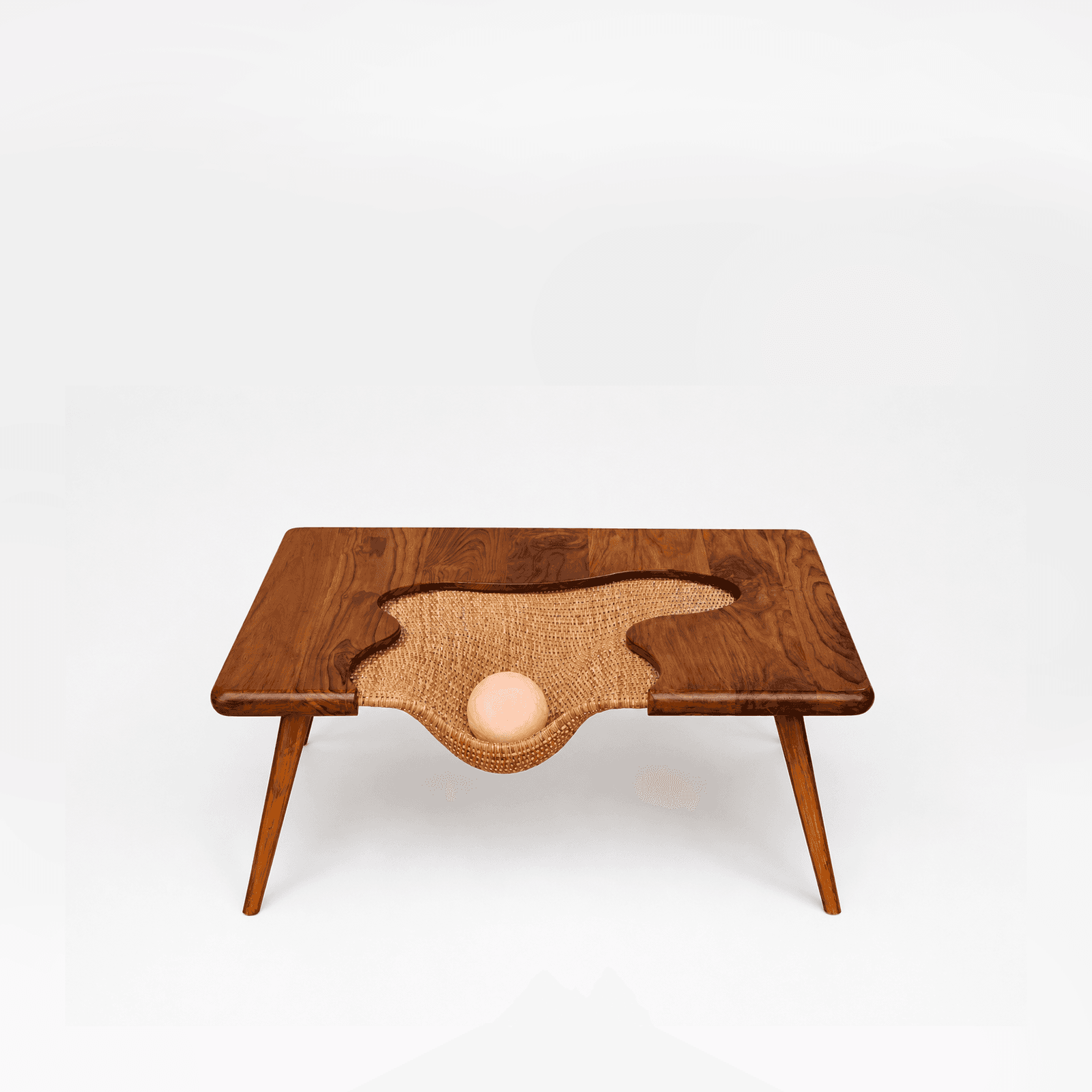 Rattan Furniture : Rattan Square Coffee Table Handcrafted in Teakwood by Vakr