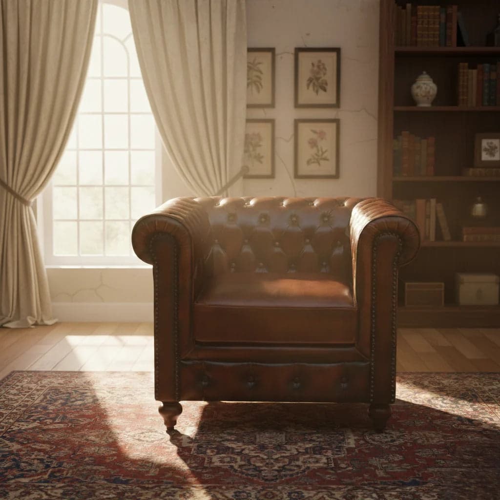Salem Chesterfield Leather by Homes of Rajasthan