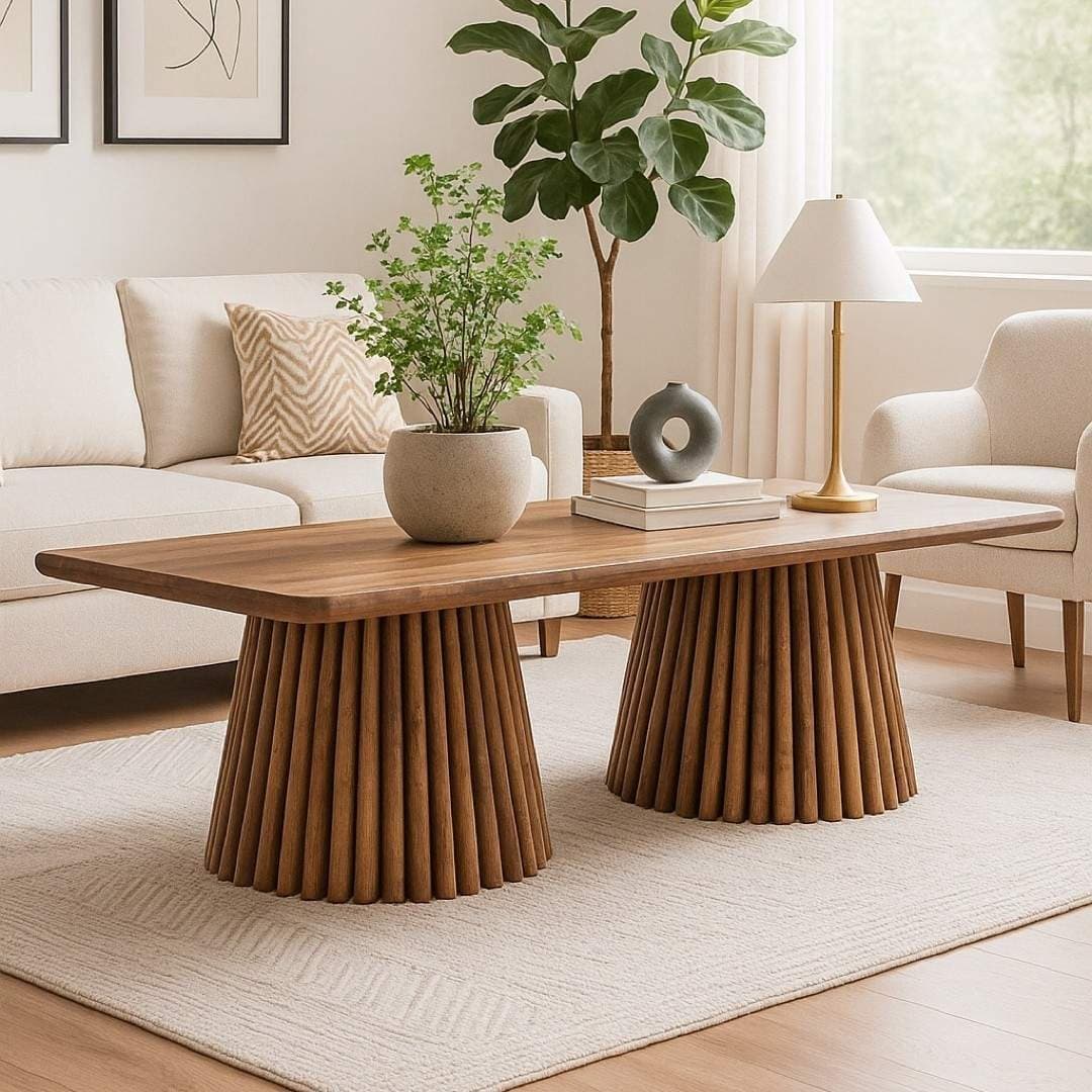Craftiva Handcrafted Sheesham Wooden Coffee Table & Center Table by Wooden Slice