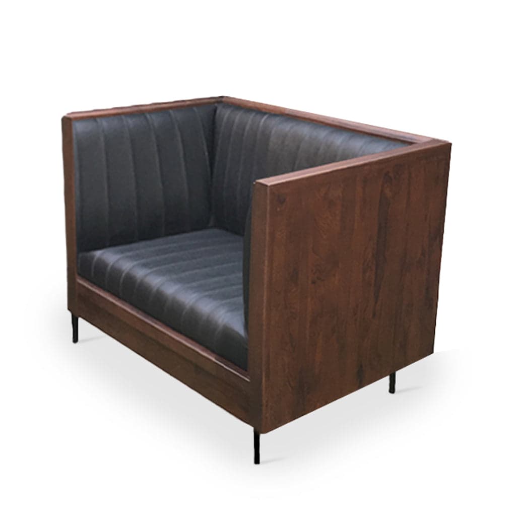 Orah - Teak Club/Sofa Chair, Stained by Alankaram