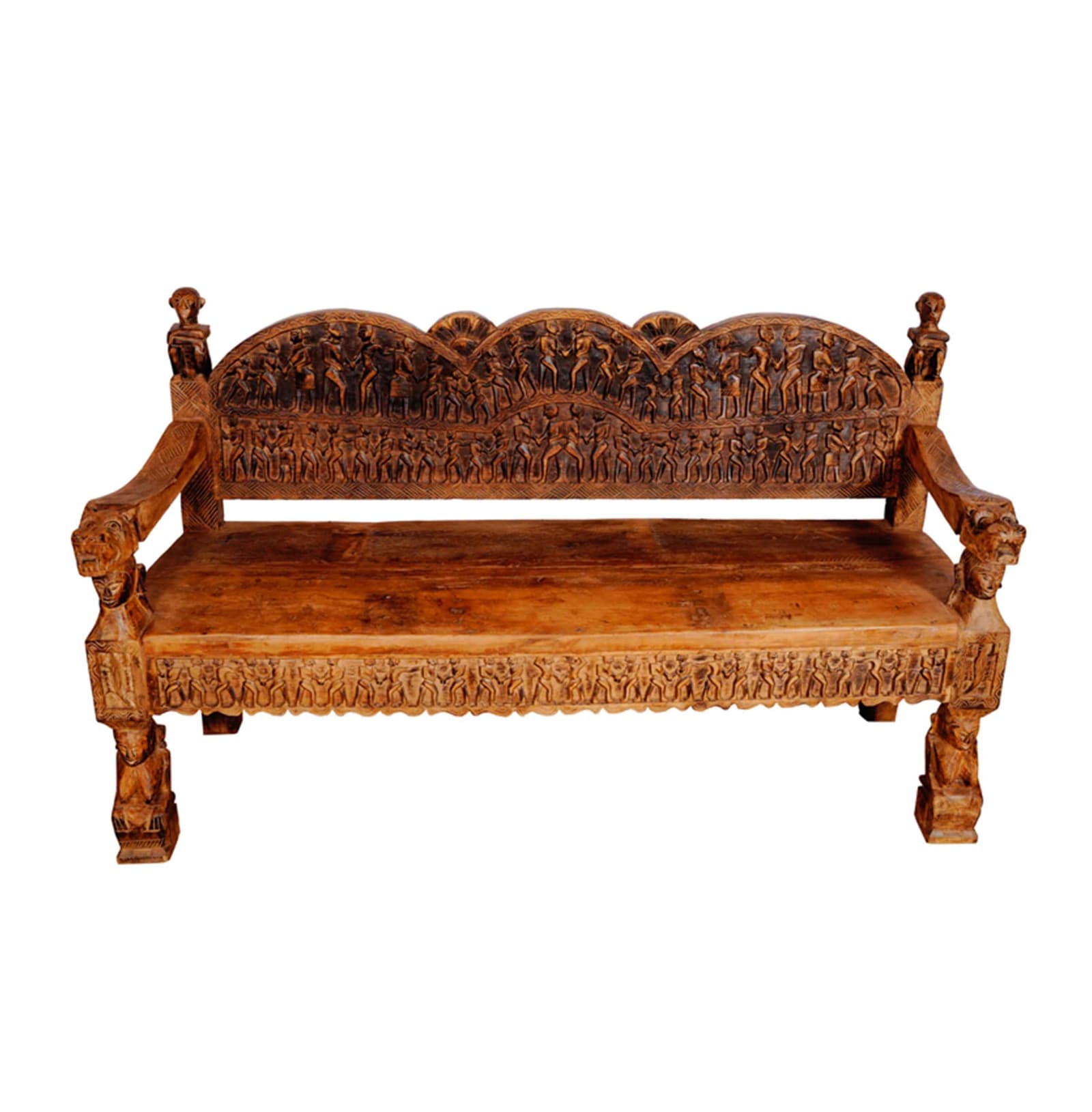 Shraya Three Seater Tharu Sofa by The Artisania