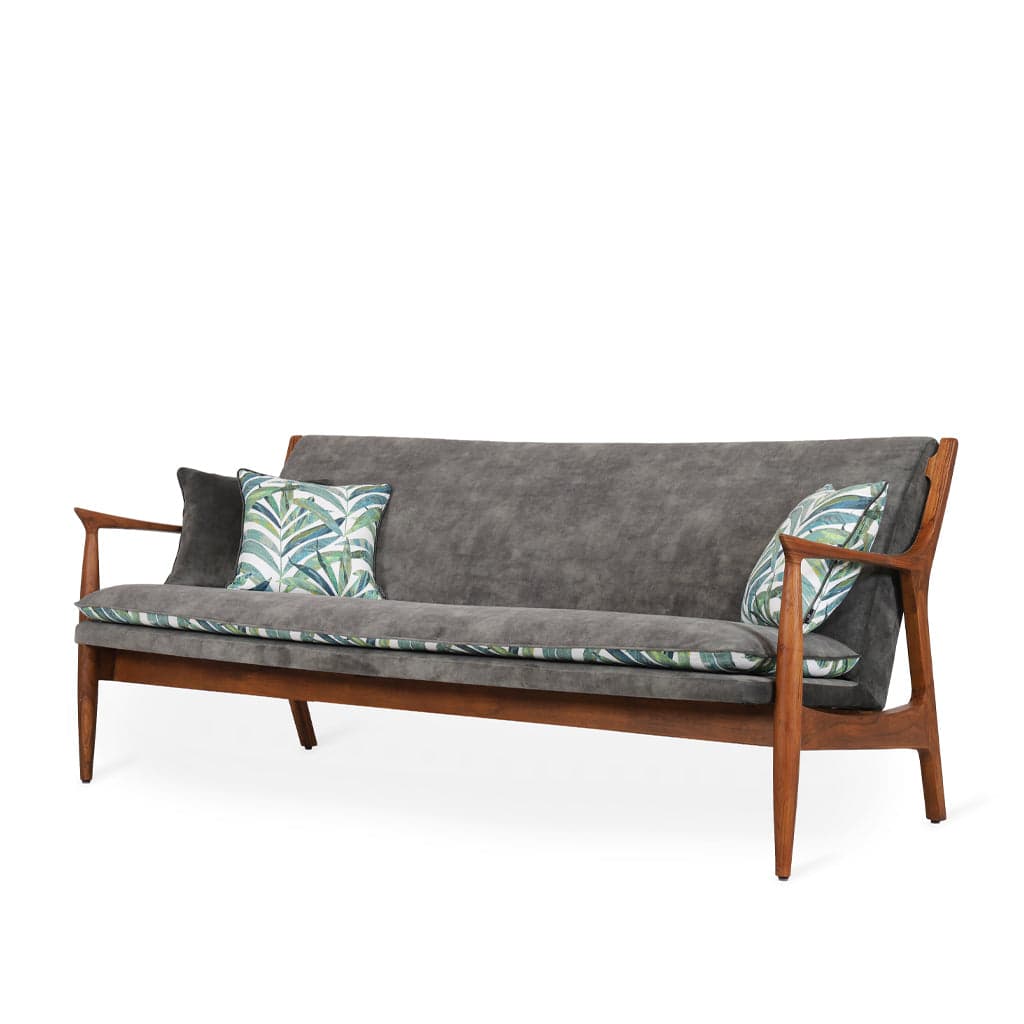 Craff - Three Seater Teak Sofa by Alankaram