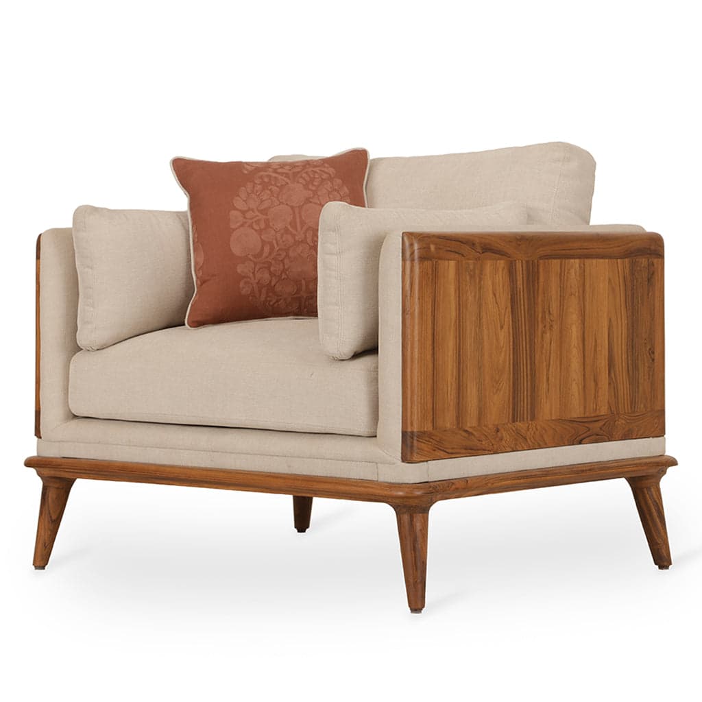 Mysig - Teak Club/Sofa Chair by Alankaram