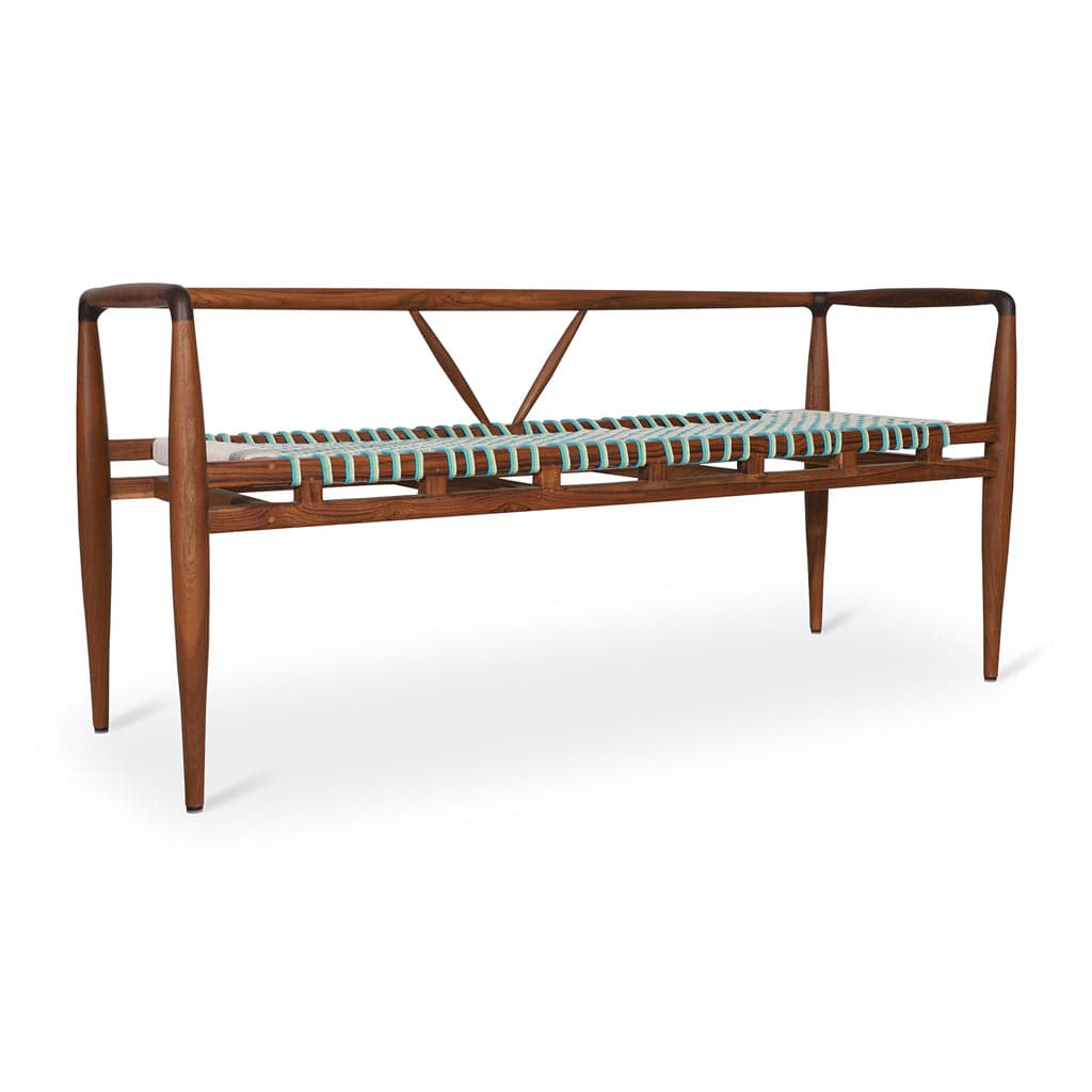 Bangku - Three seater Teakwood Bench 2 by Alankaram