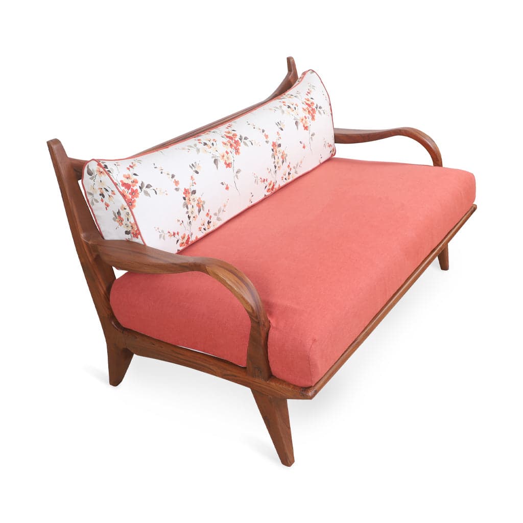 Araal - Two Seater Teak Sofa 5 by Alankaram