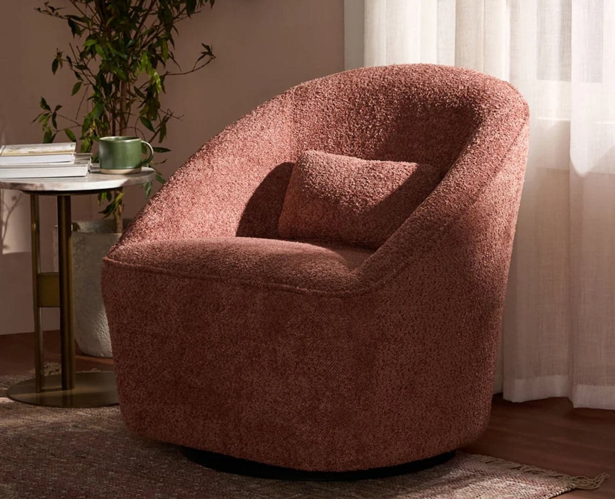Aura Loop Sofa - (Rose brown) by Furniselan