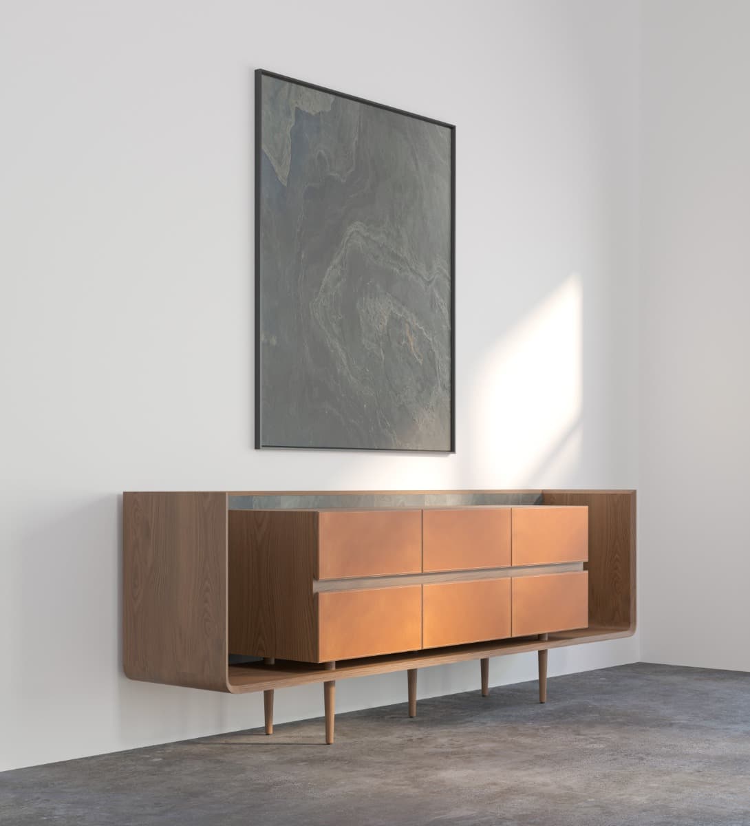 Ralph Leather Console by Dtale Modern