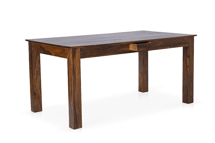 Solid Wood Turner Dining Table ( With Drawers ) by Saraf Furniture