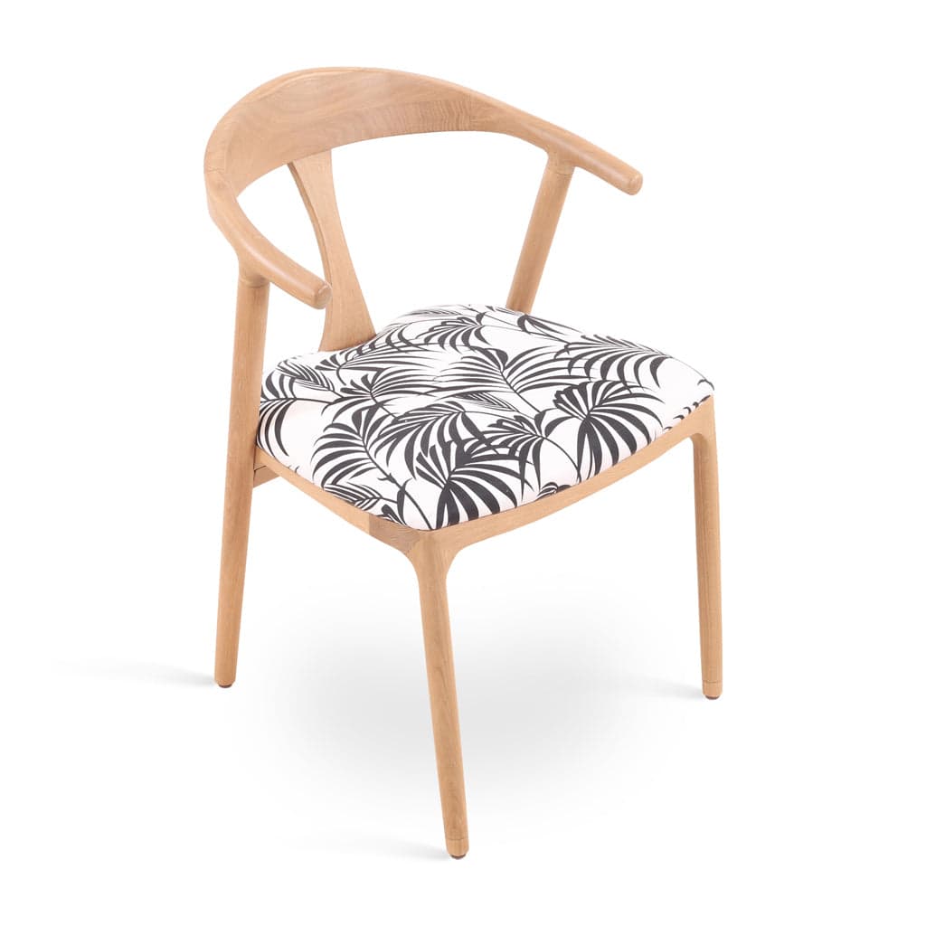 Ploot - Ash/Oak/Beech Dining Chair, Upholstered Seat 6 by Alankaram