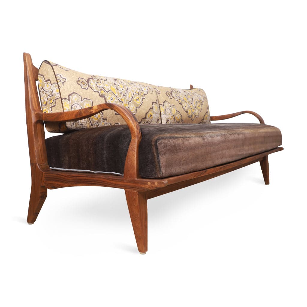 Araal - Three Seater Teak Sofa 2 by Alankaram