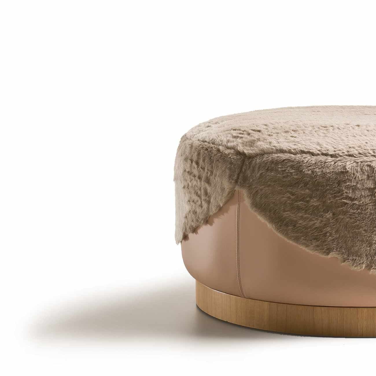 Ottoman in Furs by Fratelli Boffi