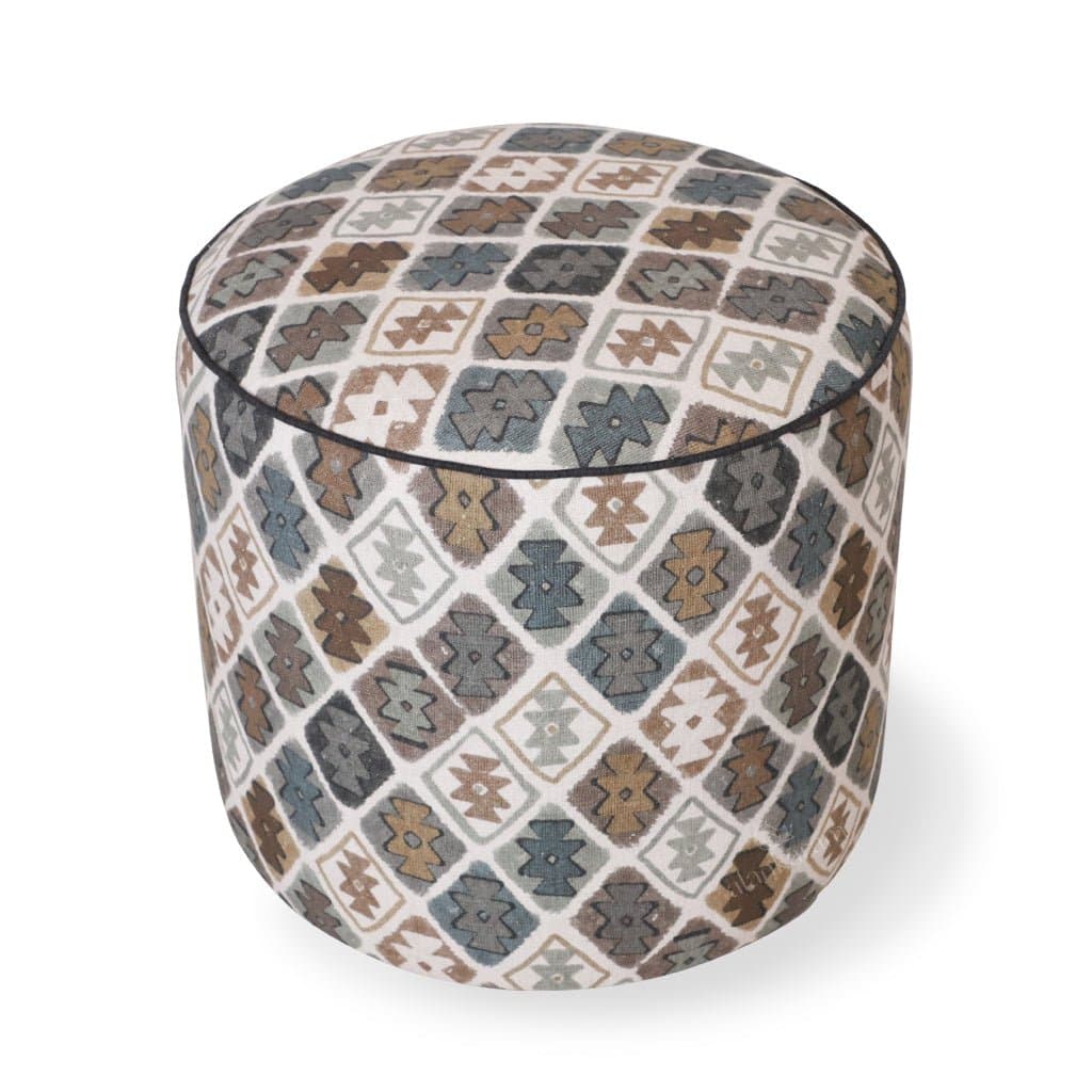 Pouffe - Round Ottoman 2 by Alankaram
