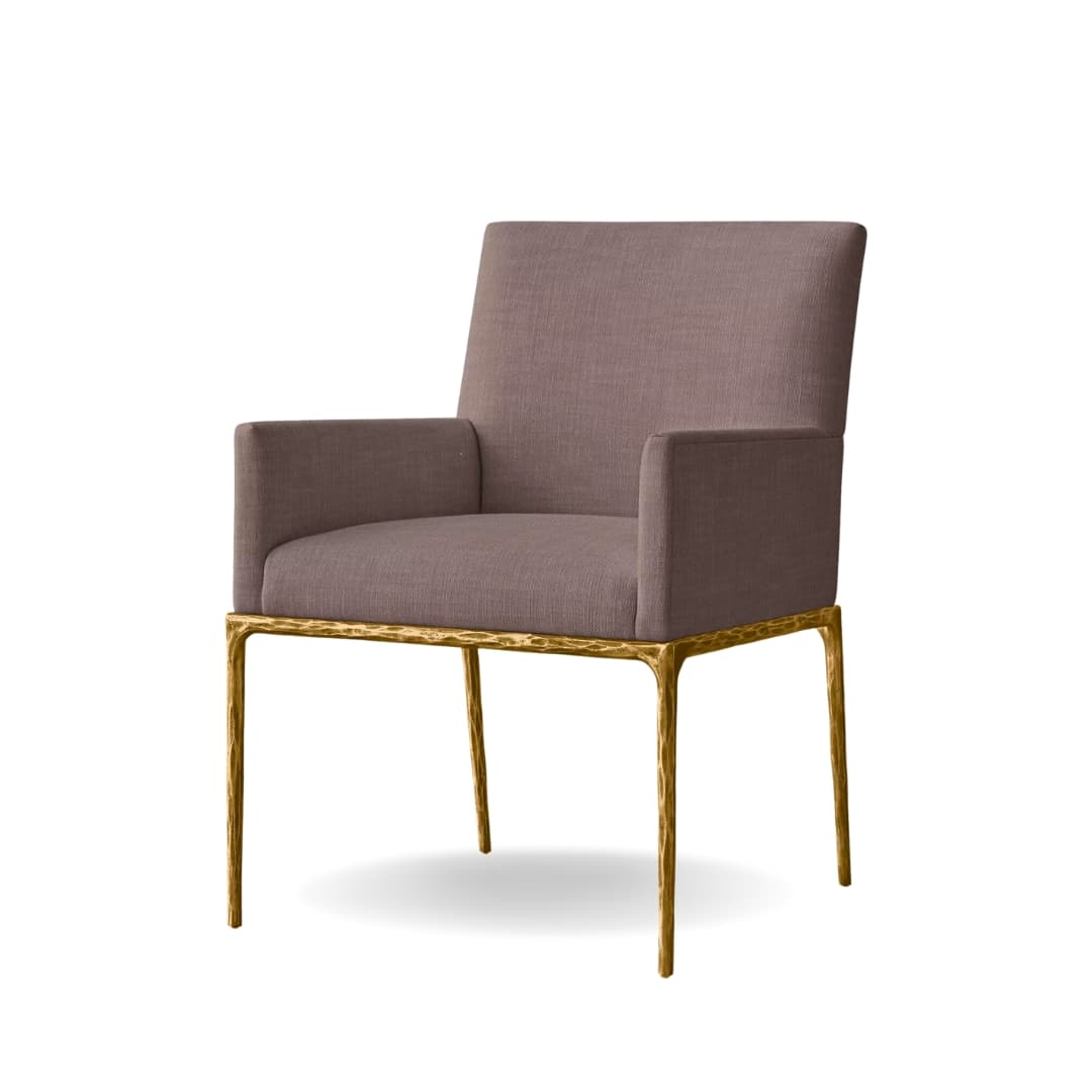 Caeser Dining Chair - Forged Brass by The Inside project