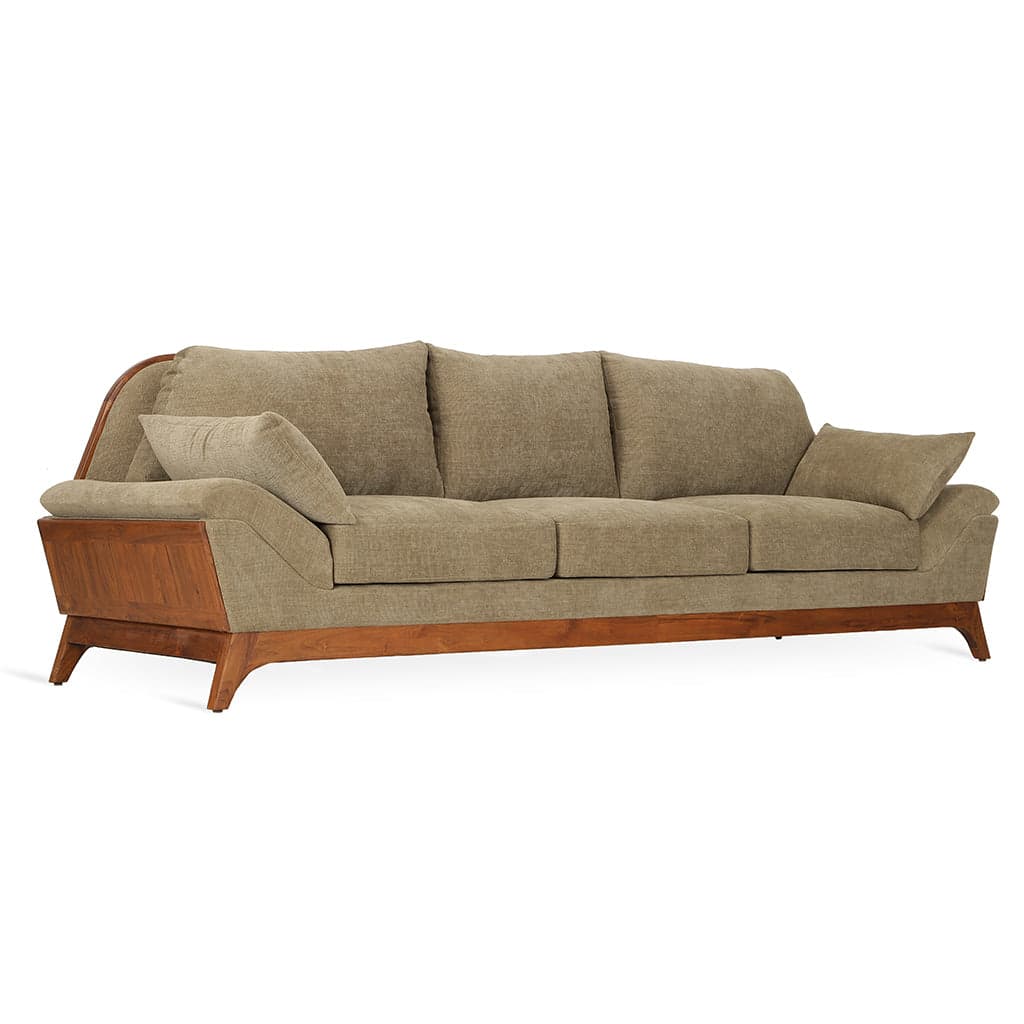 Doppio - Three Seater Teak Sofa 3 by Alankaram