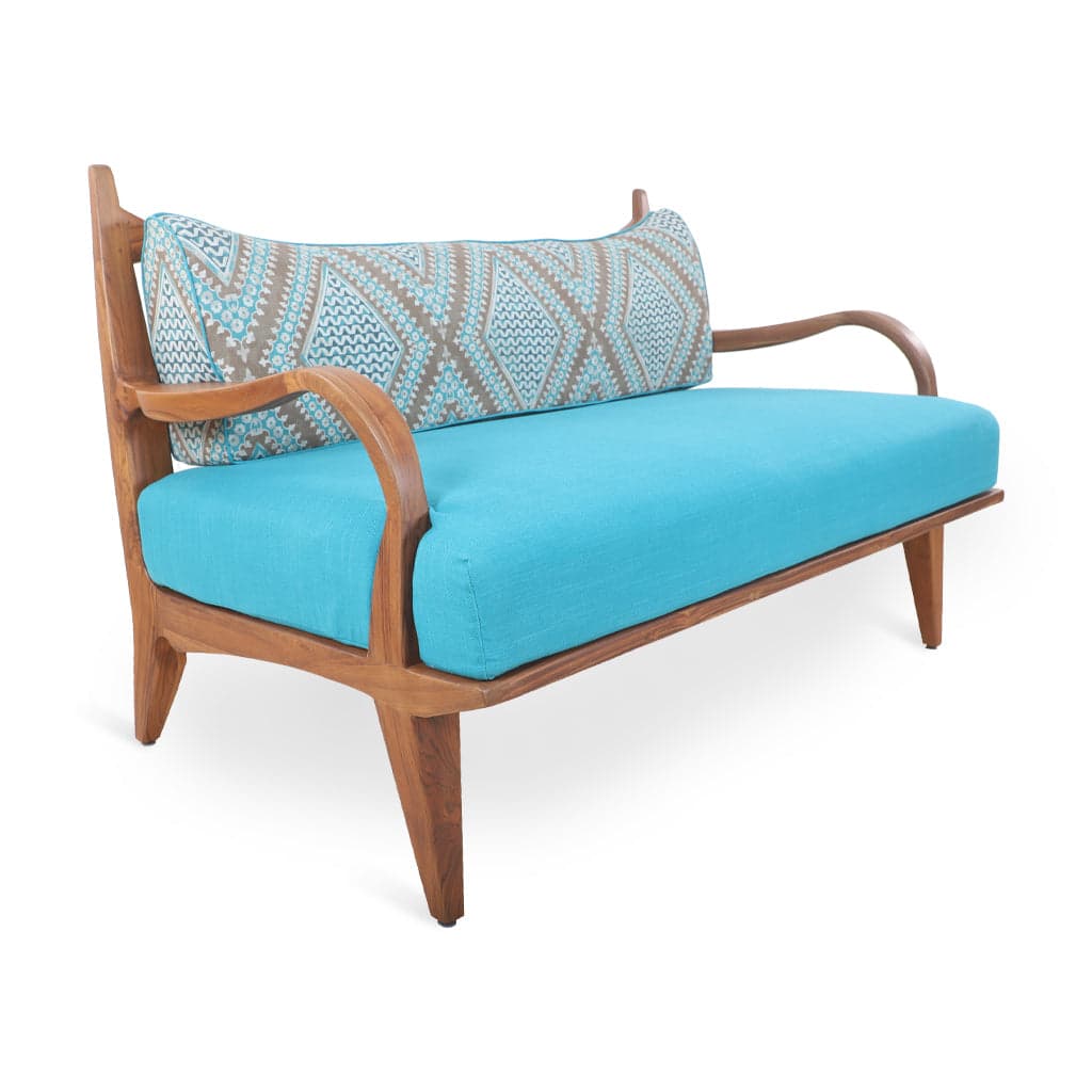 Araal - Two Seater Teak Sofa 2 by Alankaram