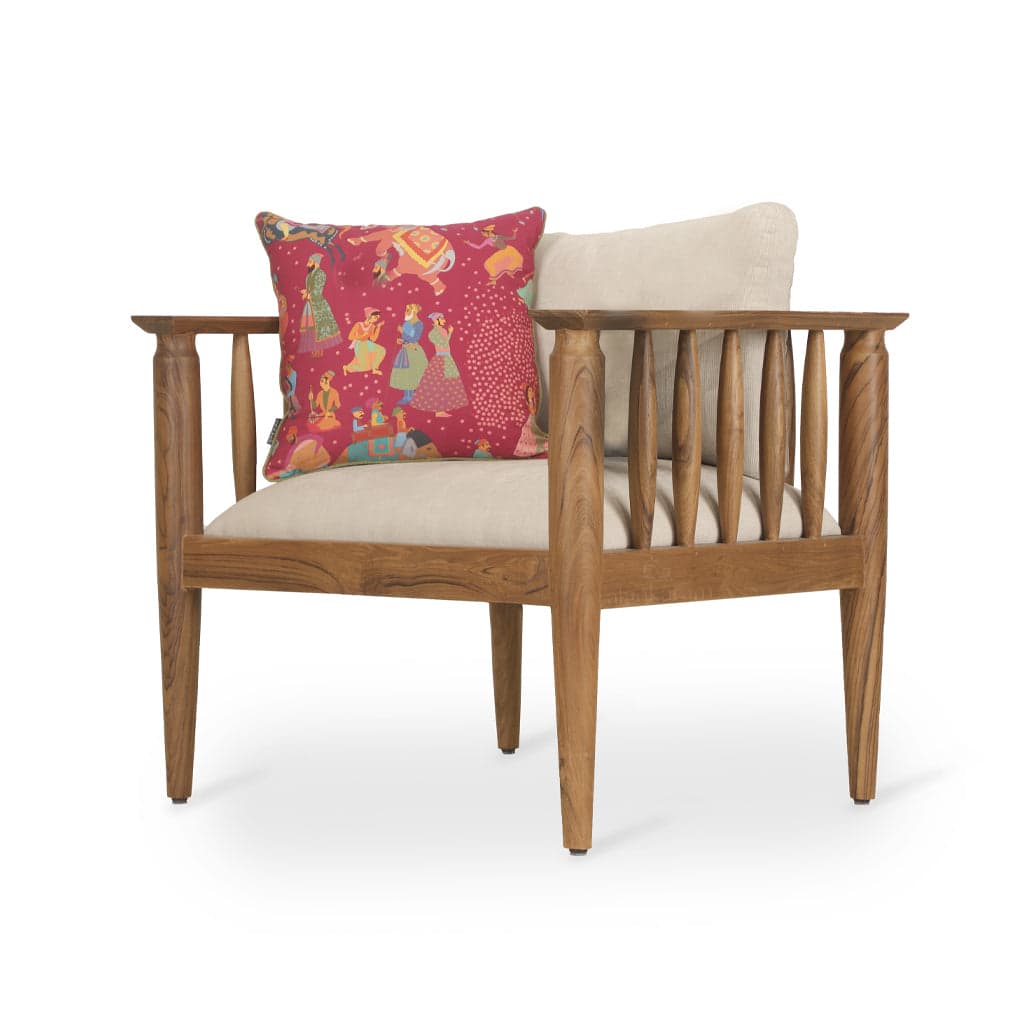 Piga - Teak Lounge Chair by Alankaram