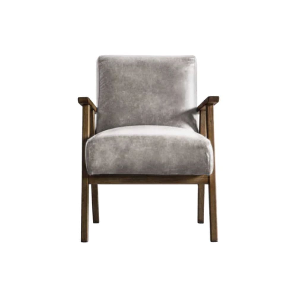 Dubai Solid Wood Armchair – Luxury Velvet & Bouclé Accent Chair | Furnhands by Furnhands