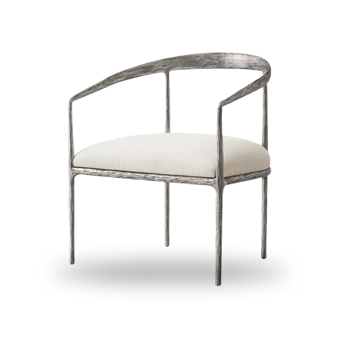 Livia Arm Chair - Forged Pewter by The Inside project