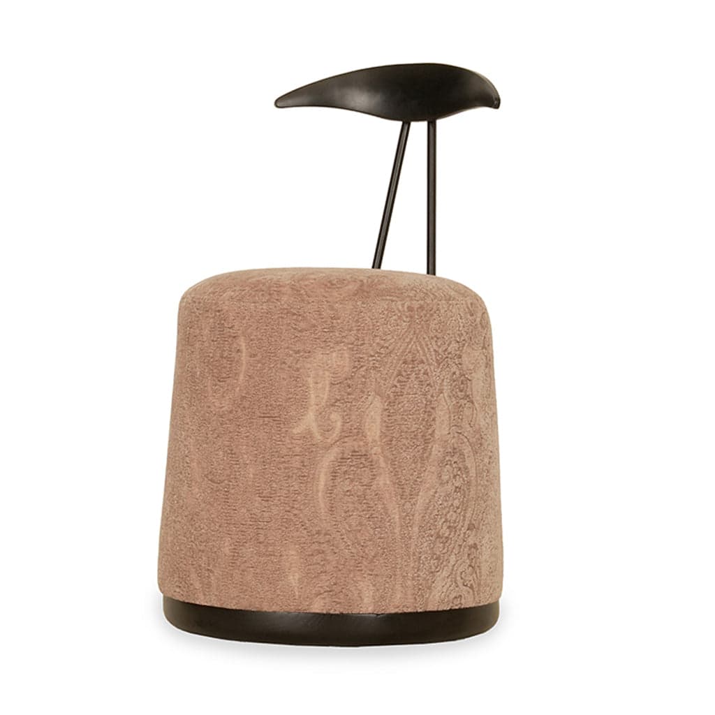 Credu - Ash/Oak/Beech Dining Chair, Stained, Peach Fabric by Alankaram