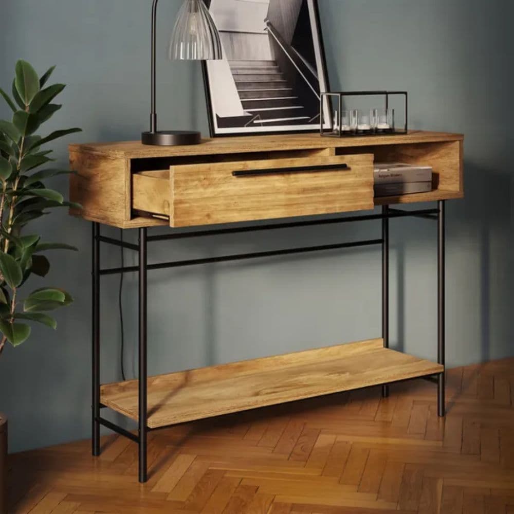 Scandinavian Style Wooden Console Table for Modern Living Room | Furnhands by Furnhands