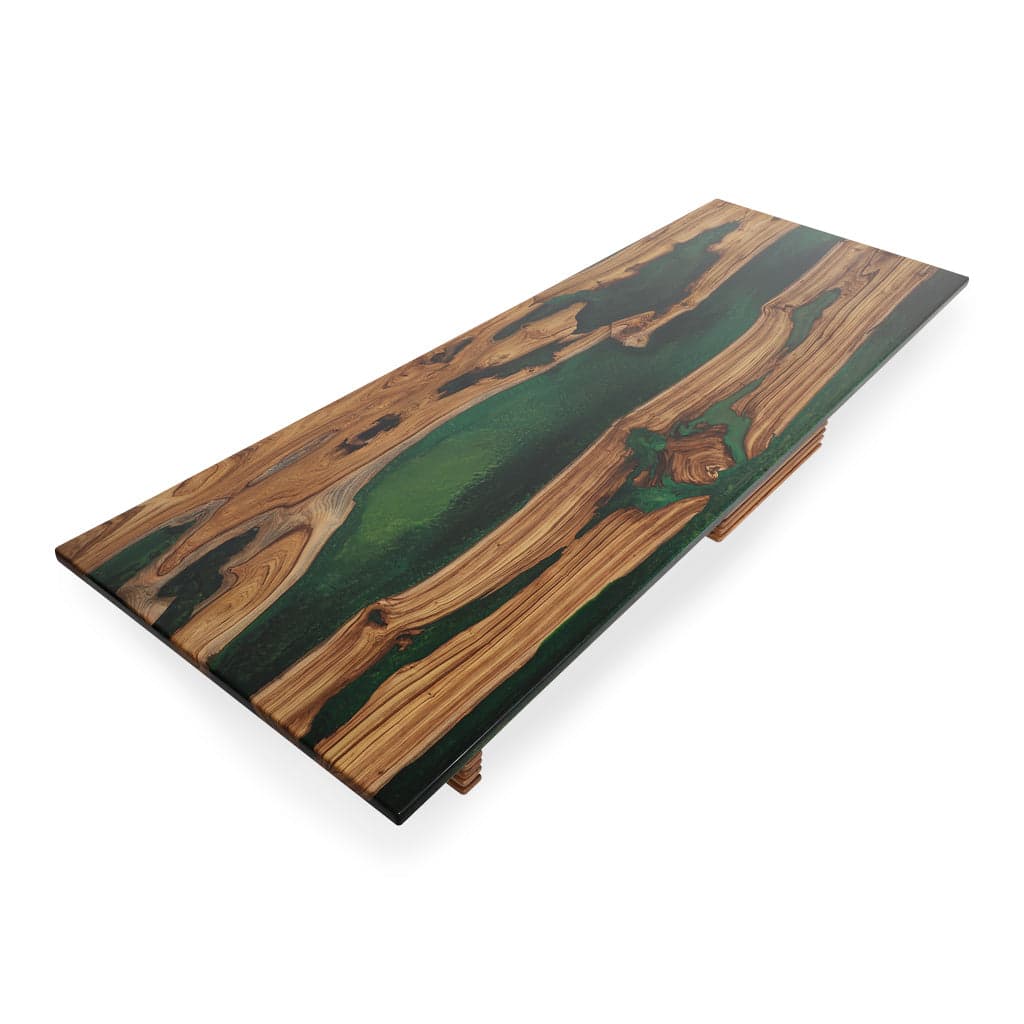 Smola Teakwood Resin Conference & Dining Table by Alankaram