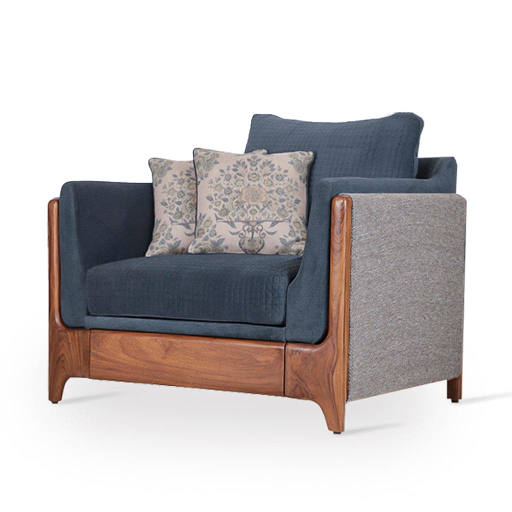 Mojus - Teak Club/Sofa Chair by Alankaram
