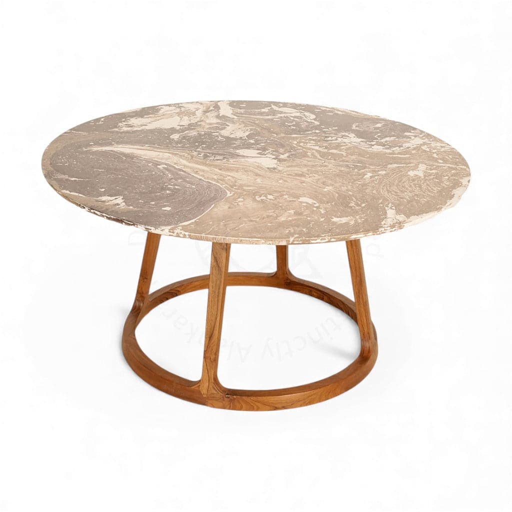 Kruhy - Teakwood Dining Table by Alankaram