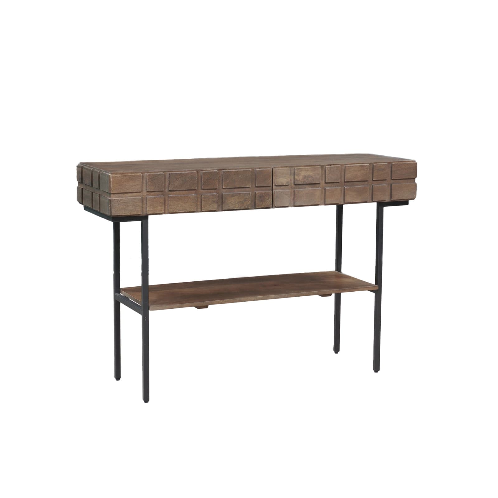Wagon Console by Bay Window