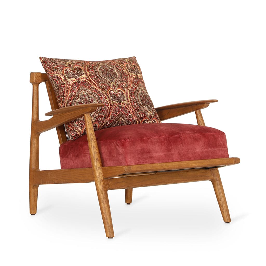 Obalo - Teak Lounge Chair 16 by Alankaram
