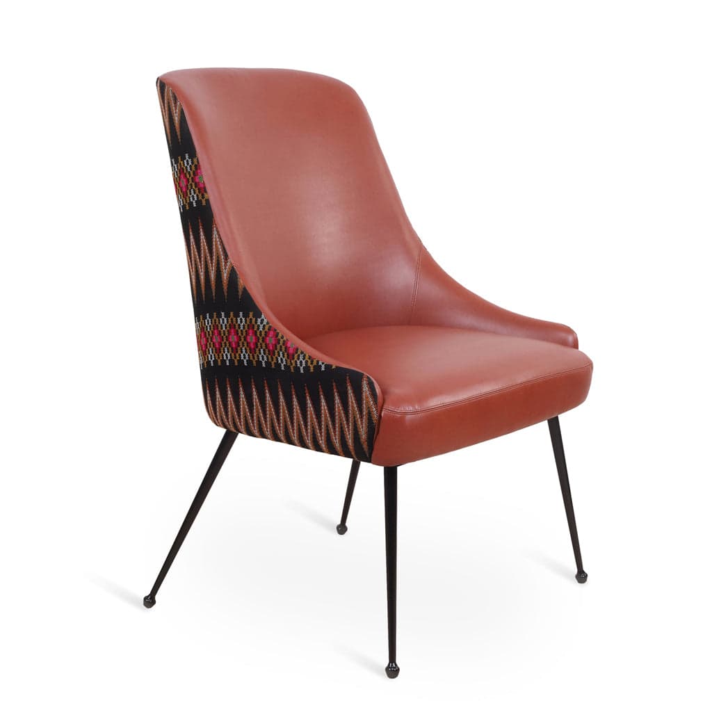 Faraja - Dining Chair, Metal Legs 2 by Alankaram