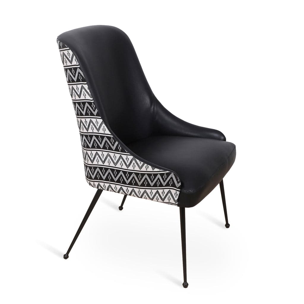 Faraja - Dining Chair, Metal Legs 4 by Alankaram