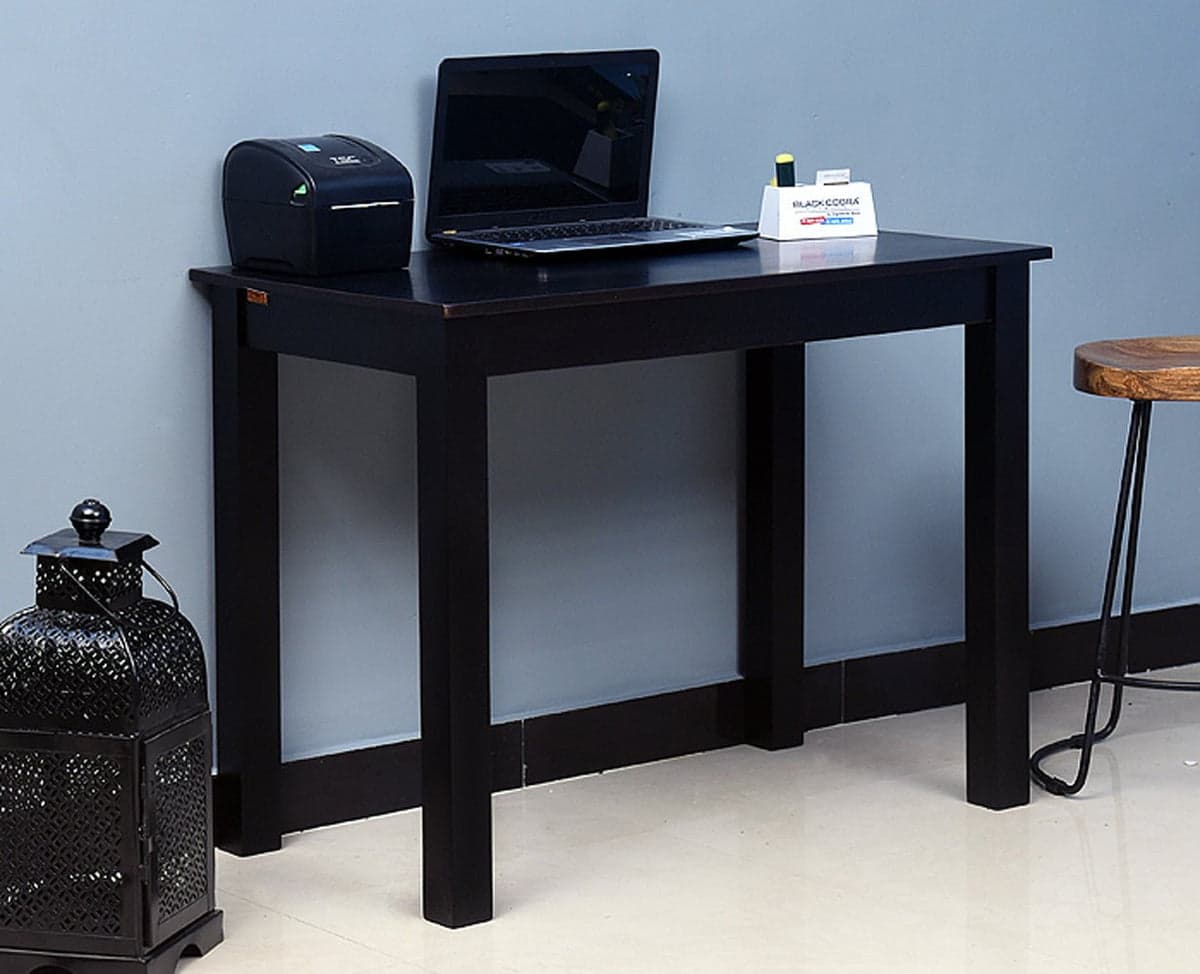 Belem Solid Wood Console Table , Study Laptop Table - (Walnut Finish) by Furniselan