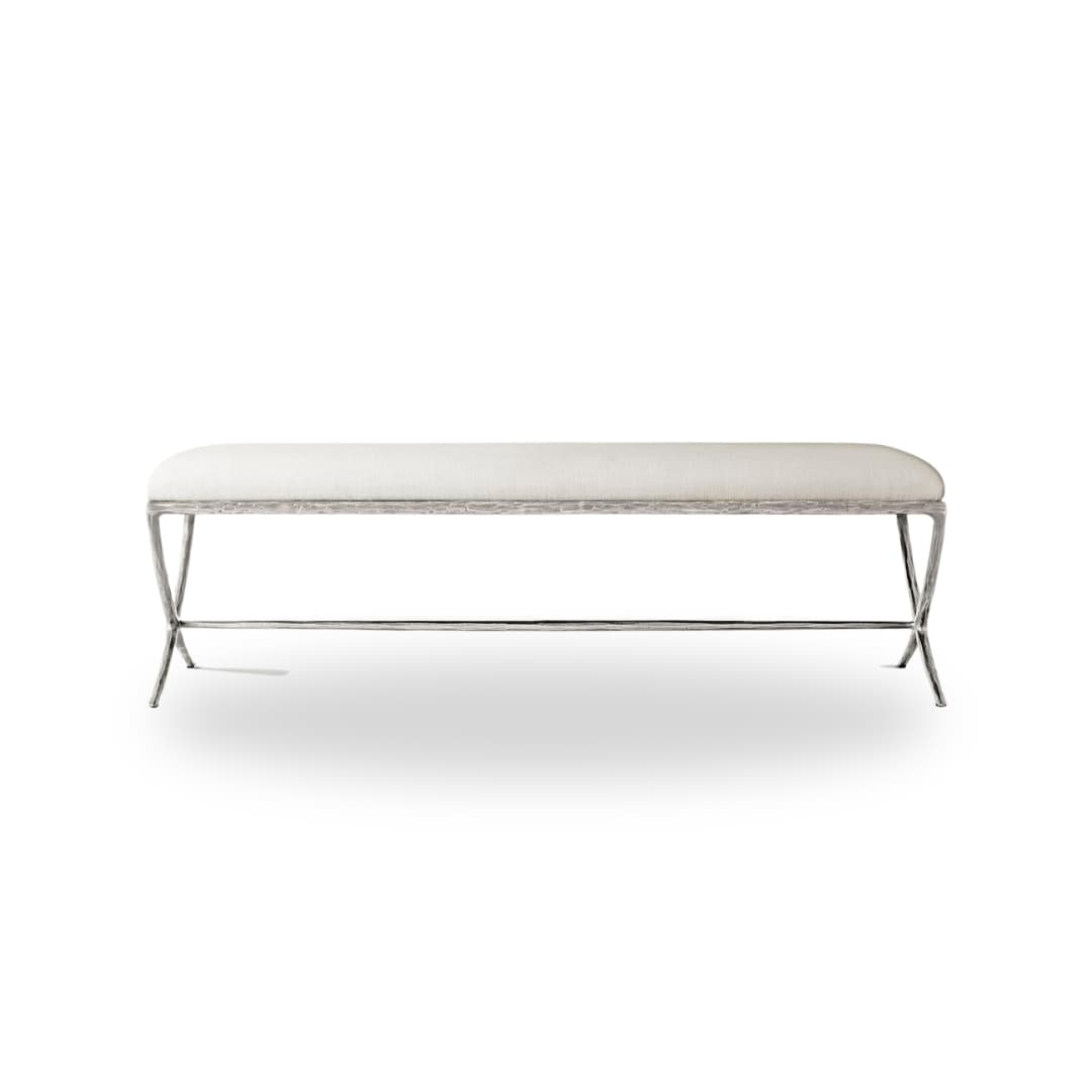Senate long bench- Forged Pewter by The Inside project