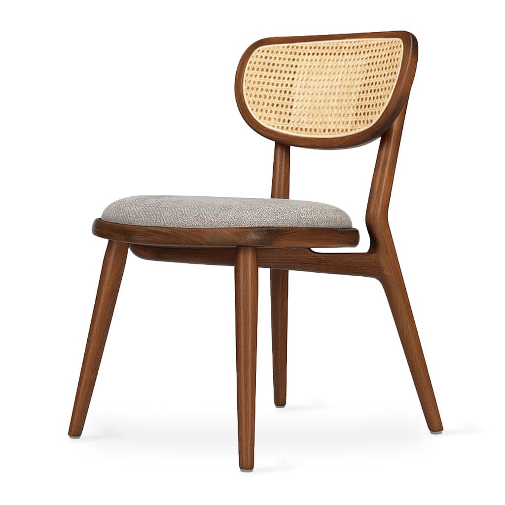 Aria - Ash/Oak/Beech Dining Chair, Teak Stained by Alankaram