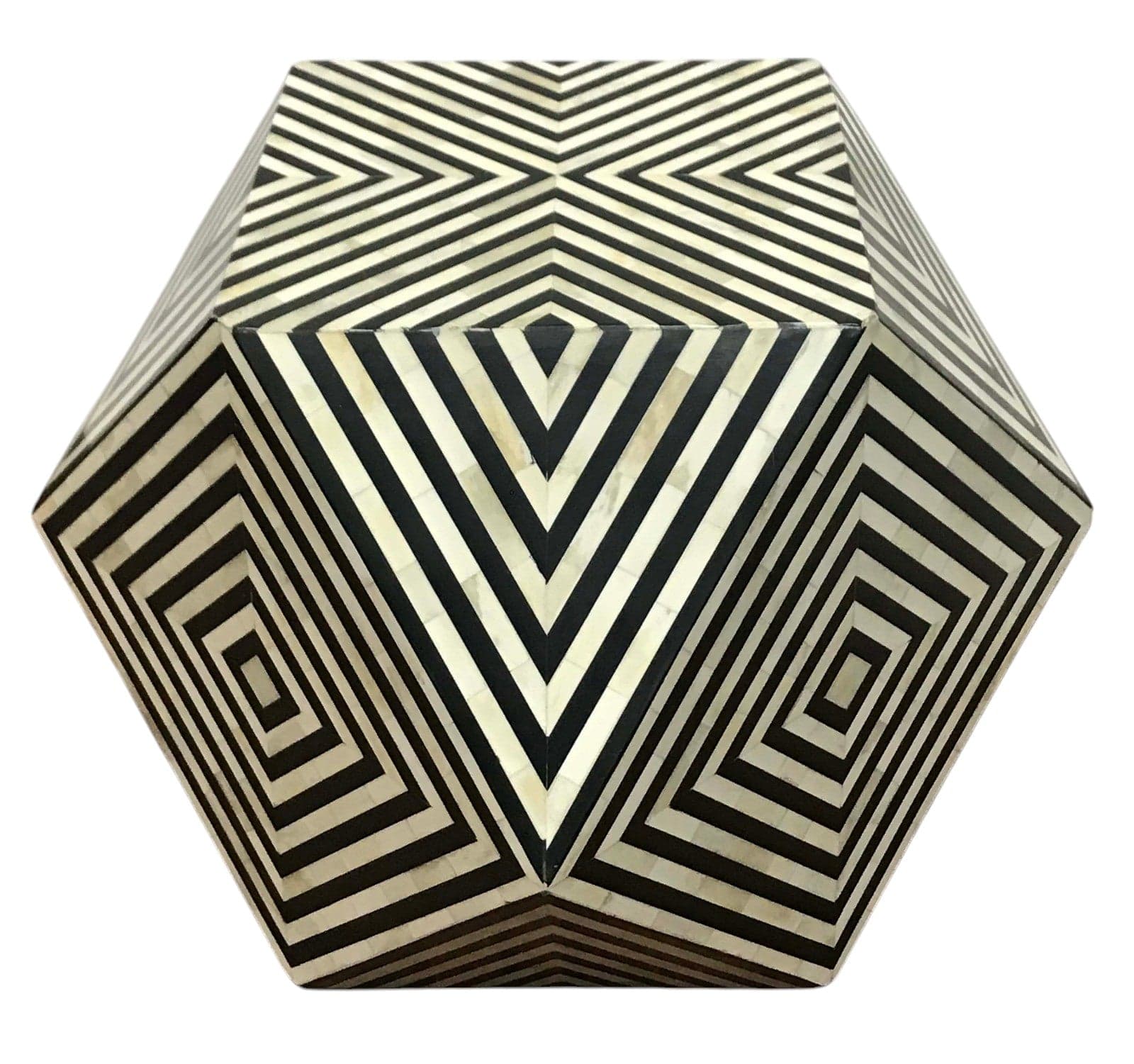 Ahaan Inlay Side Table by The Artisania