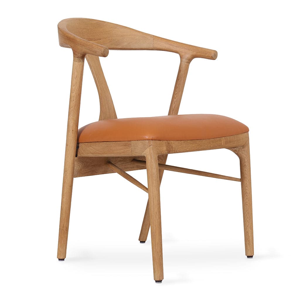 Ploot - Ash/Oak/Beech Dining Chair, Upholstered Seat 7 by Alankaram