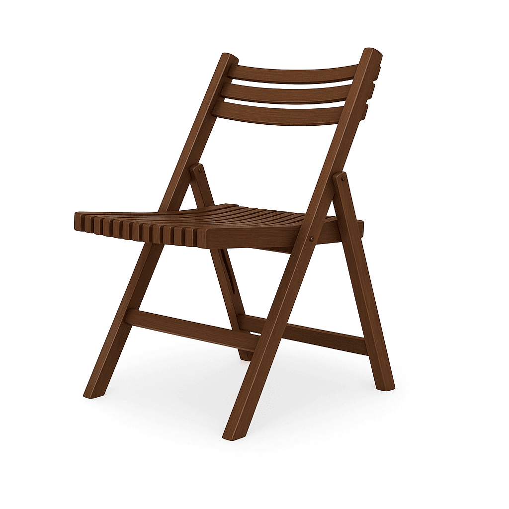 Plygu - AshOakBeech Dining Chair, Foldable, Stained by Alankaram