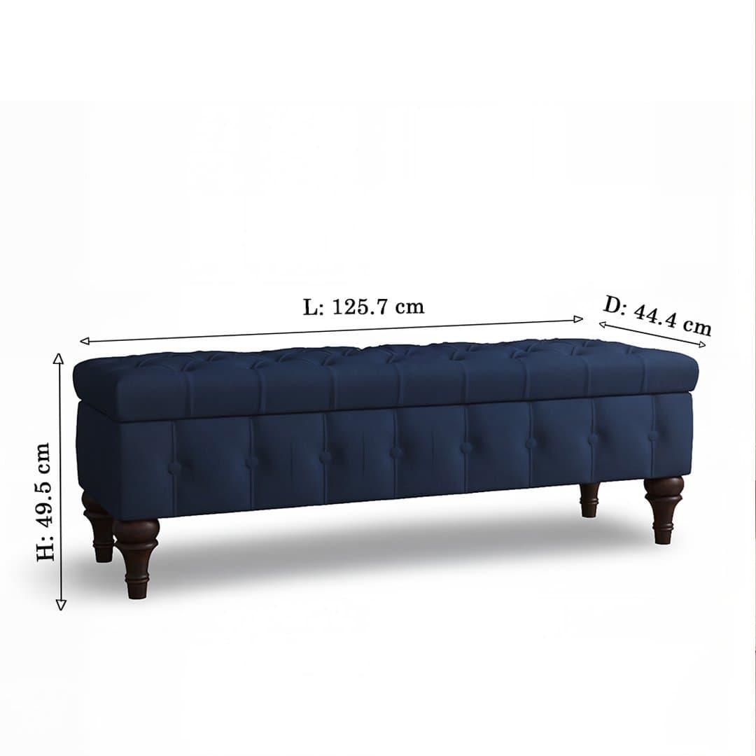 Indigo Grove Handcrafted Mango Wood & Cane Square Storage Ottoman- Wooden Slice by Wooden Slice