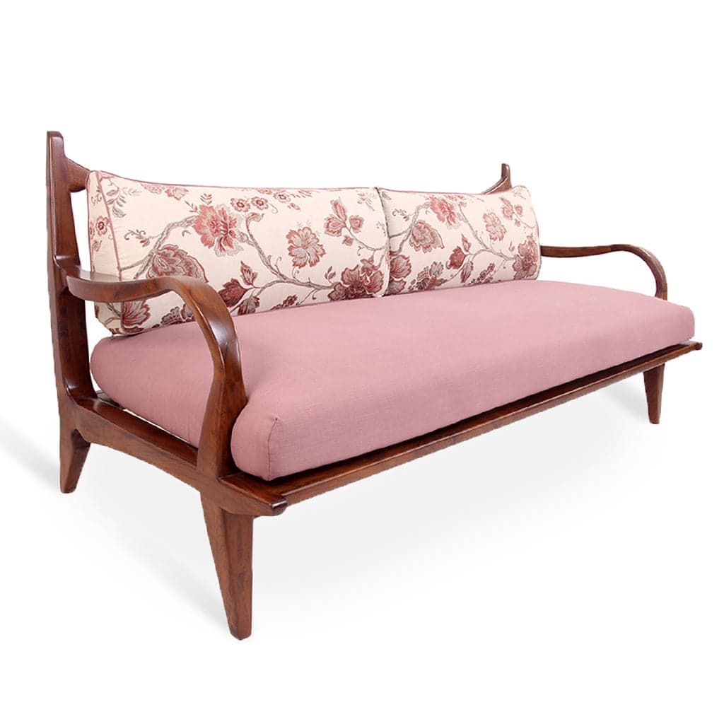 Araal - Three Seater Teak Sofa 3 by Alankaram