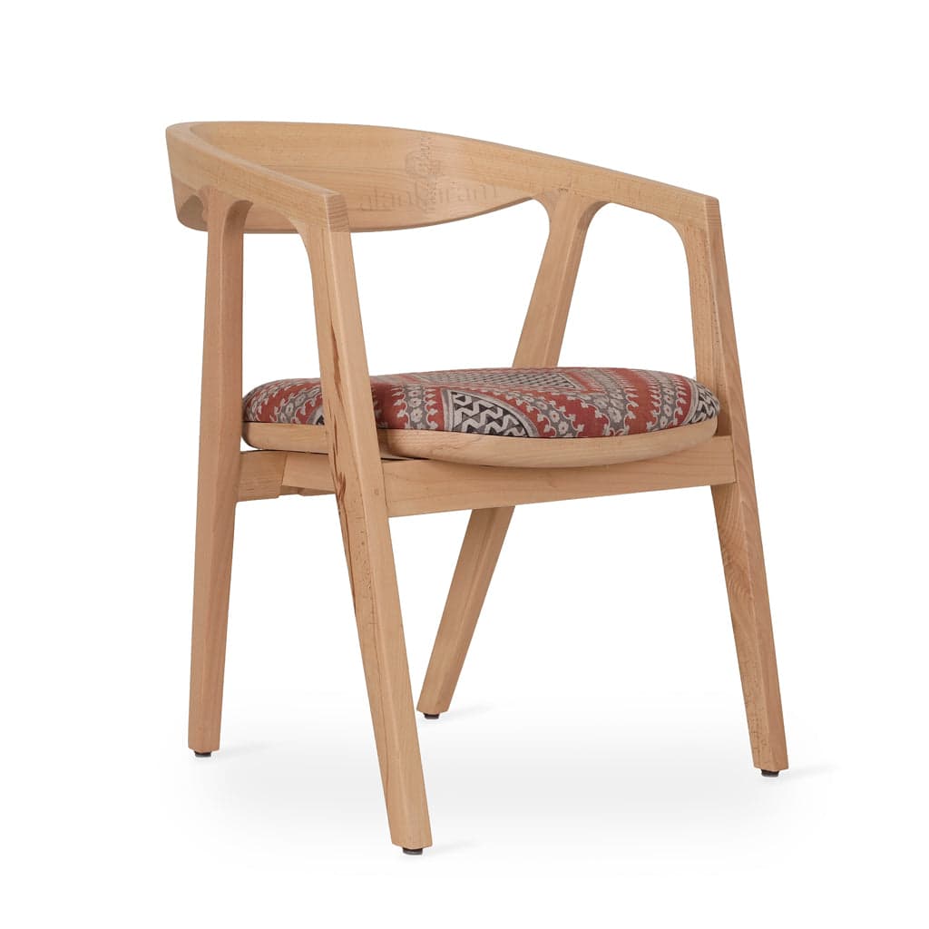 Ince - Ash/Oak/Beech Dining Chair, Wooden Back 2 by Alankaram