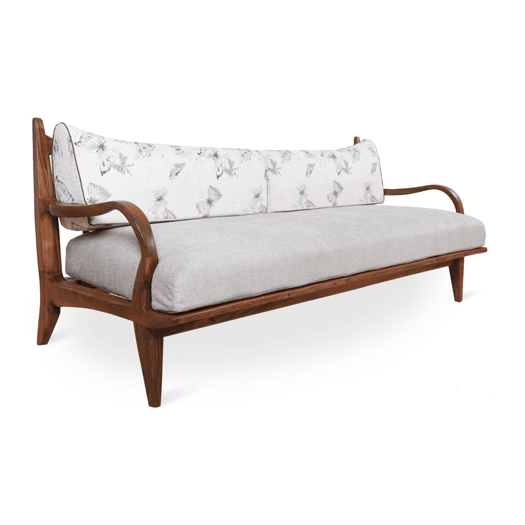 Araal - Three Seater Teak Sofa by Alankaram