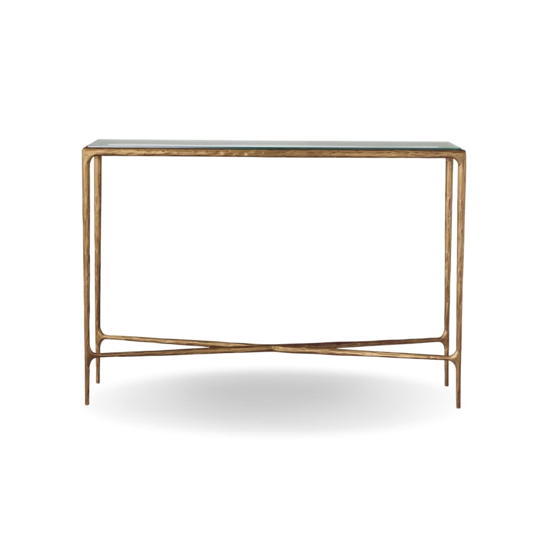 Vesta Console Table - Forged Brass by The Inside project
